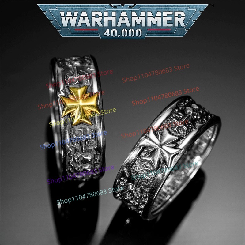 Men Accessories Collection - خاتم الوعد للفرسان السوداء 40K، مجوهرات