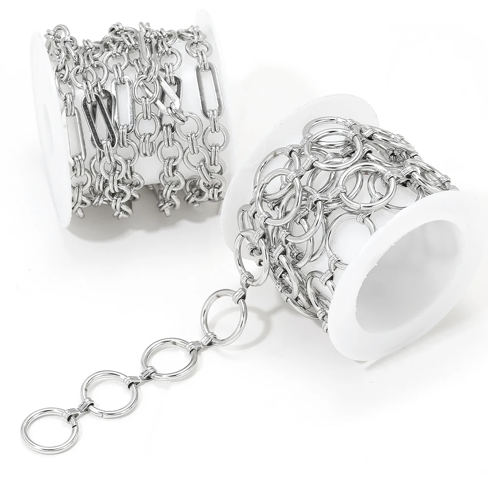 Men Accessories Chain And Bracelet - 1 متر الفولاذ المقاوم للصدأ مجتمعة