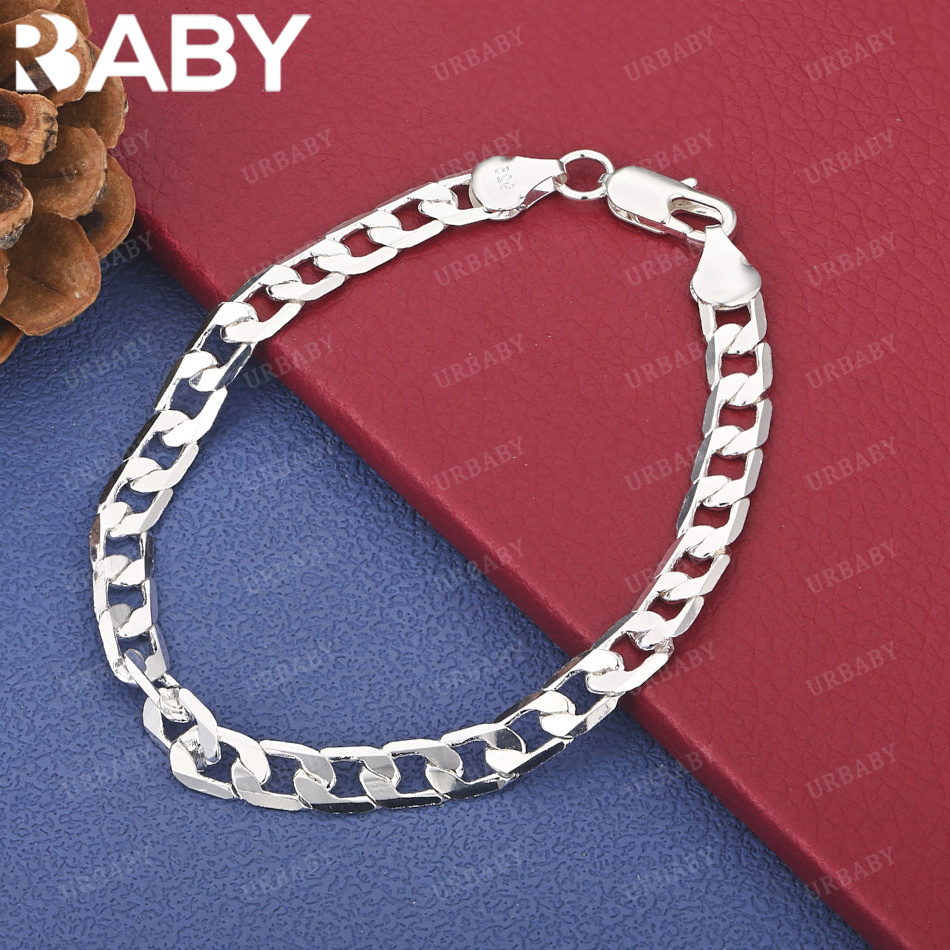Men Accessories Chain And Bracelet - سوار من الفضة الإسترليني عيار 925