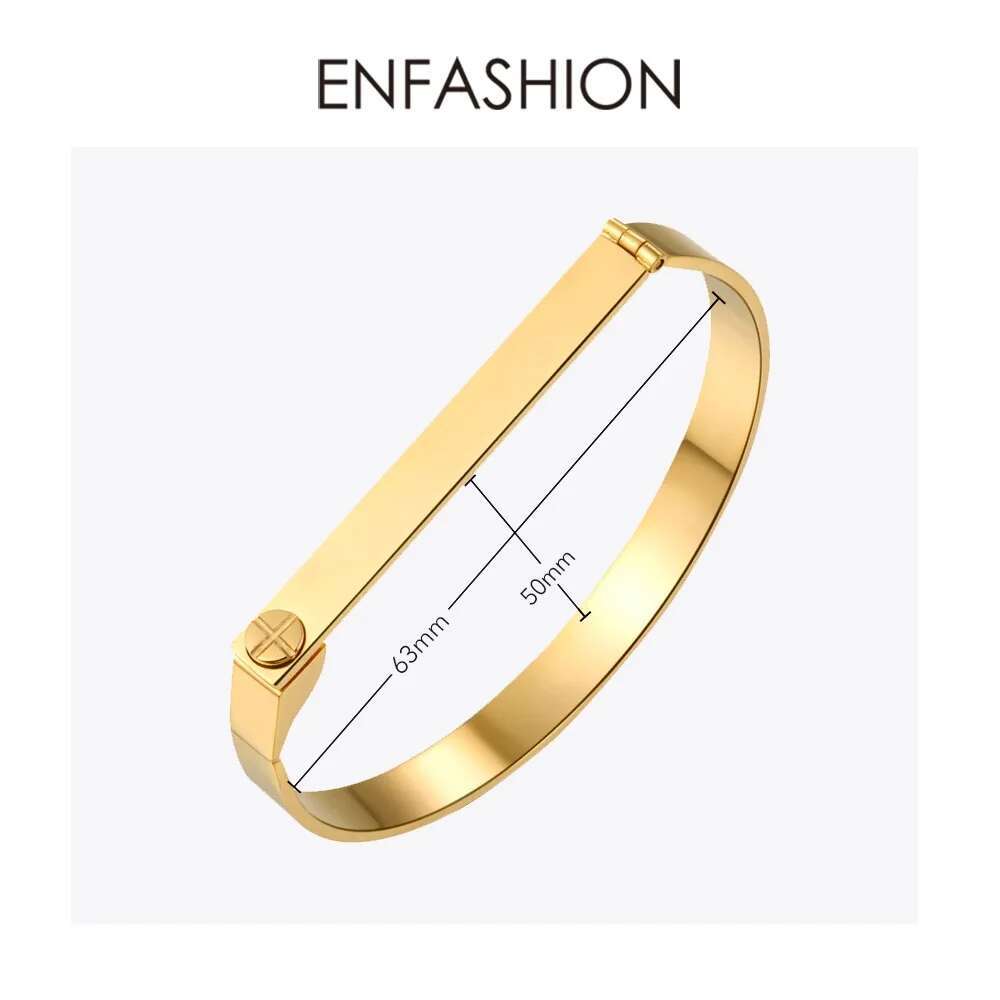 Men'S Accessories Jewelry Bracelet - Enfashion شخصية محفورة اسم سوار الذهب