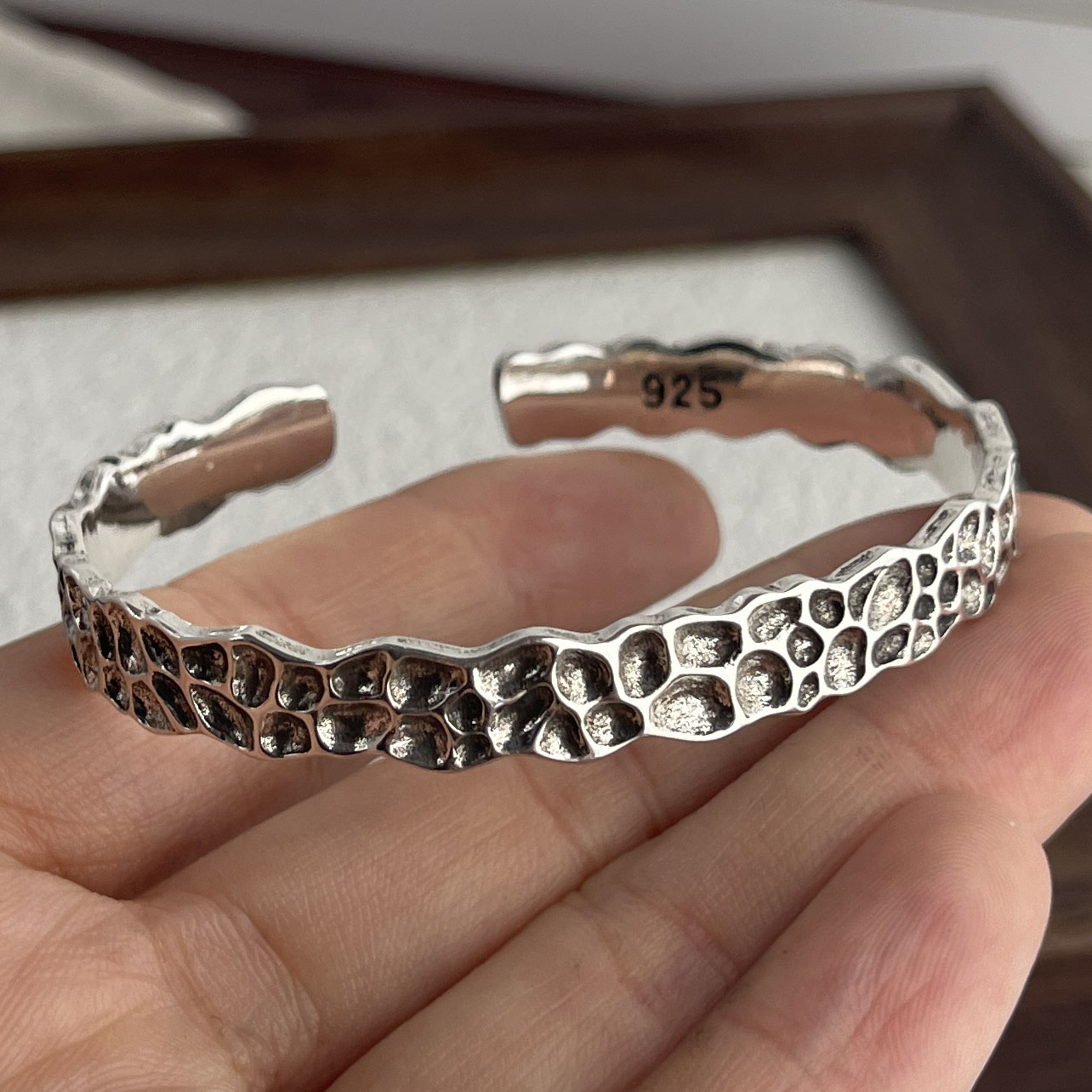Men Accessories Chain And Bracelet - 925 فضة أساور للنساء الرجال الرجعية