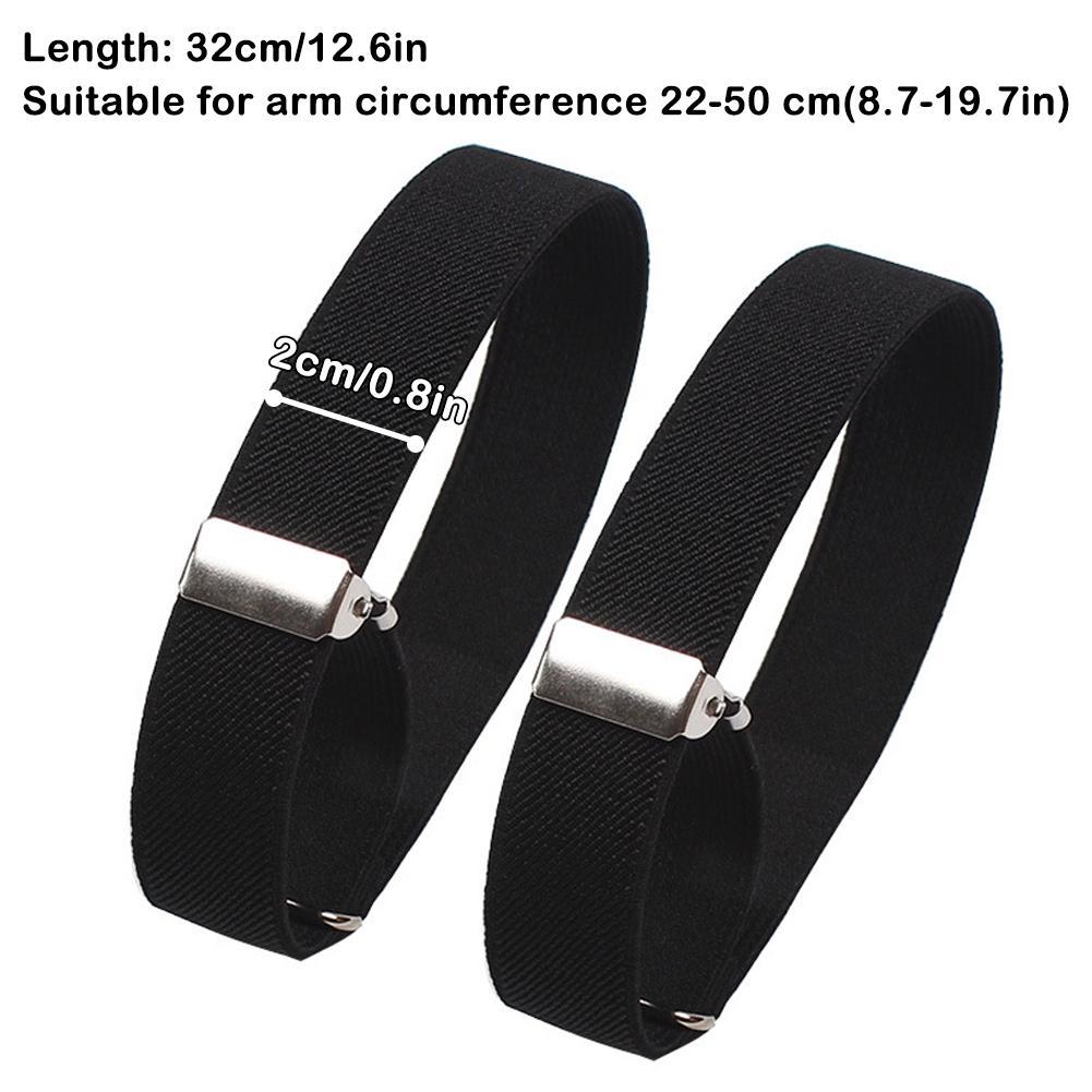 Men Accessories For Wedding - قطعتان من أربطة الأكمام المرنة القابلة