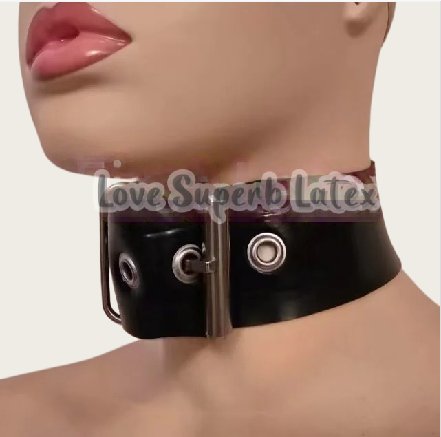 Men Accessories For Neck - طوق رقبة مطاطي مثير بسمك 0.4