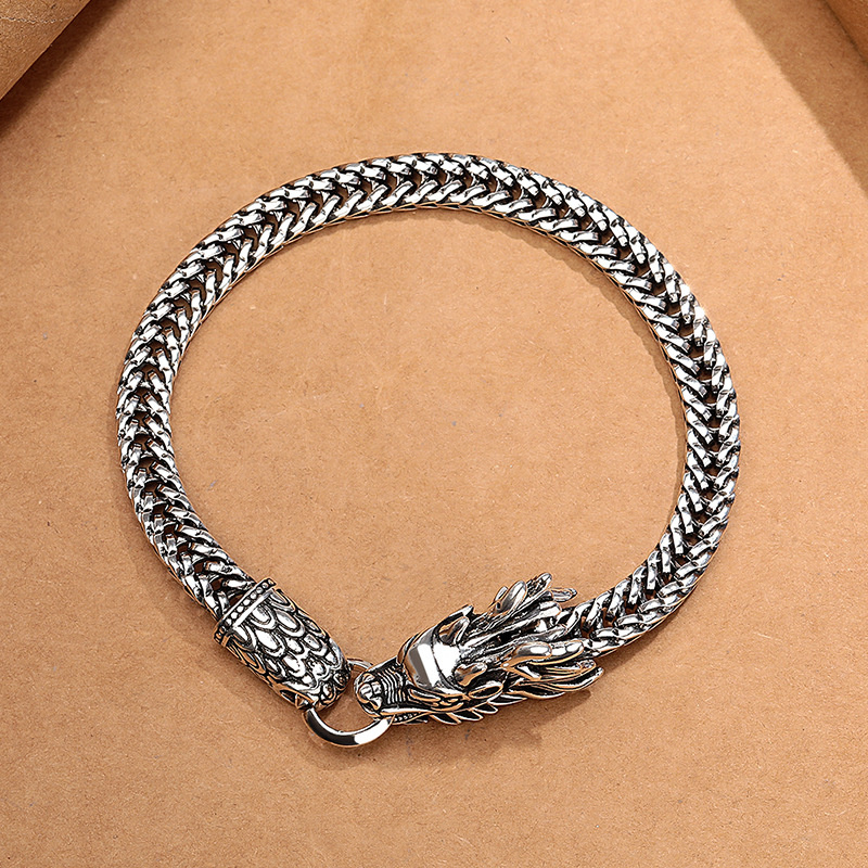 سوار رجالي بتصميم التنين الصين - مراجعة Men Accessories Chain And Bracelet وسعره