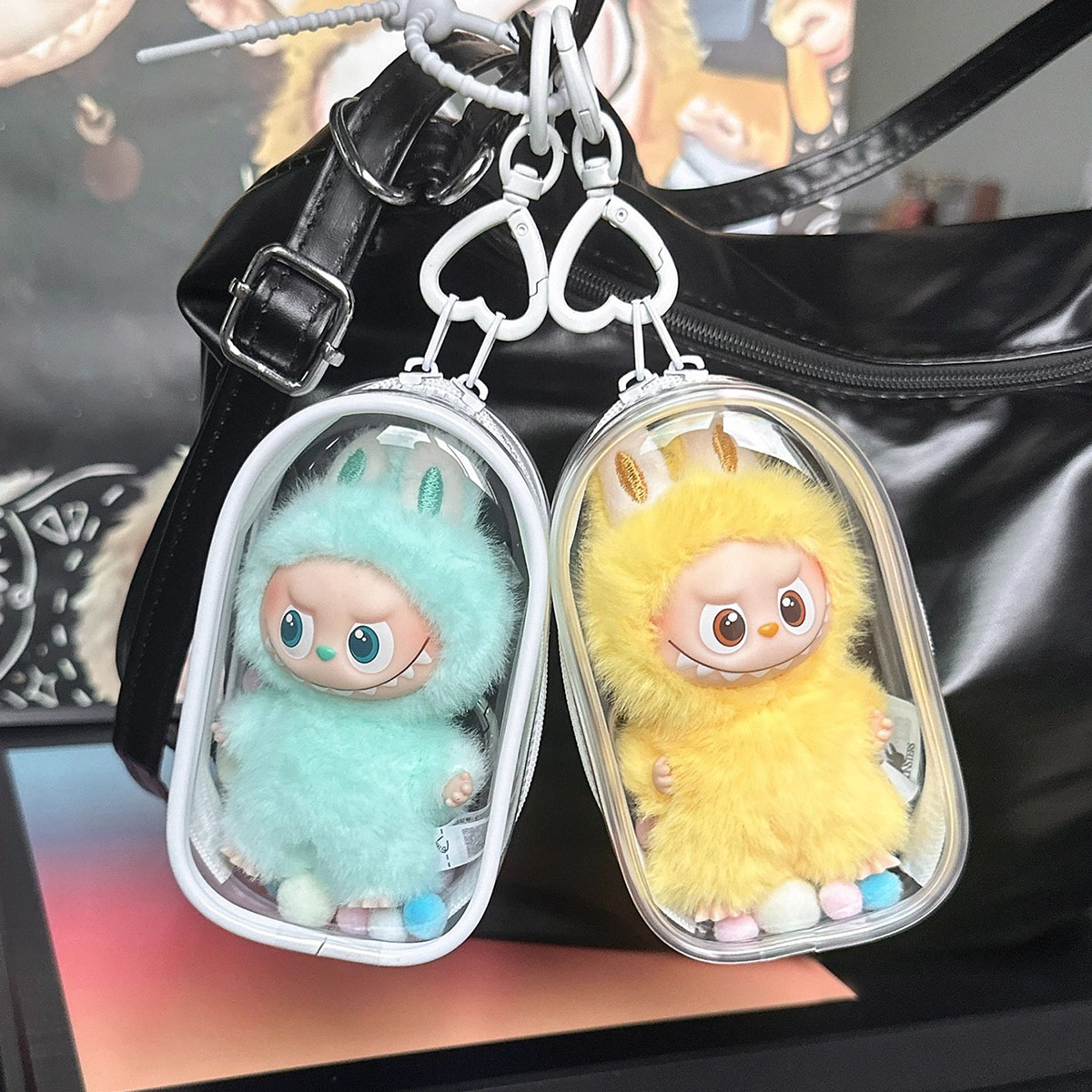 ل Mini Labubu حامي صندوق منظم  - مراجعة Men Accessories Organiser وسعره