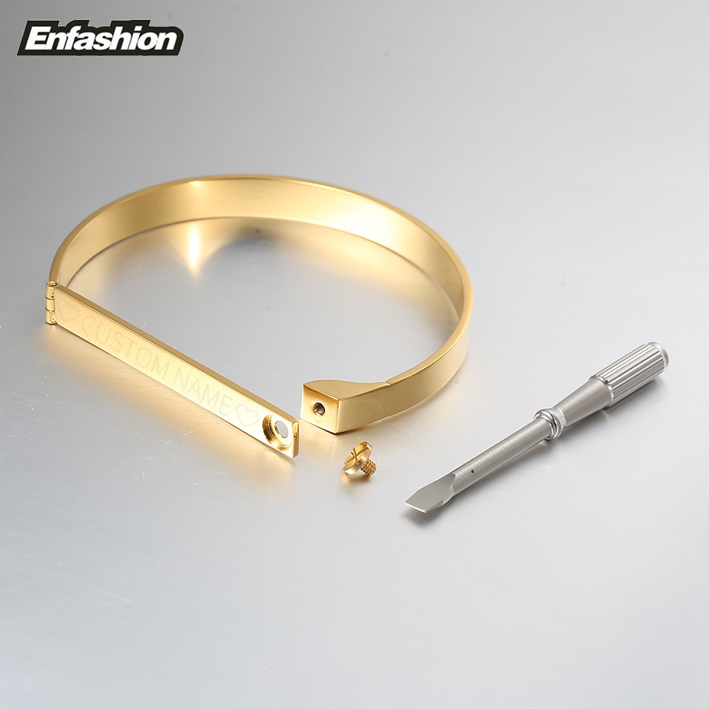 Enfashion شخصية محفورة اسم سوا - مراجعة Men'S Accessories Jewelry Bracelet وسعره