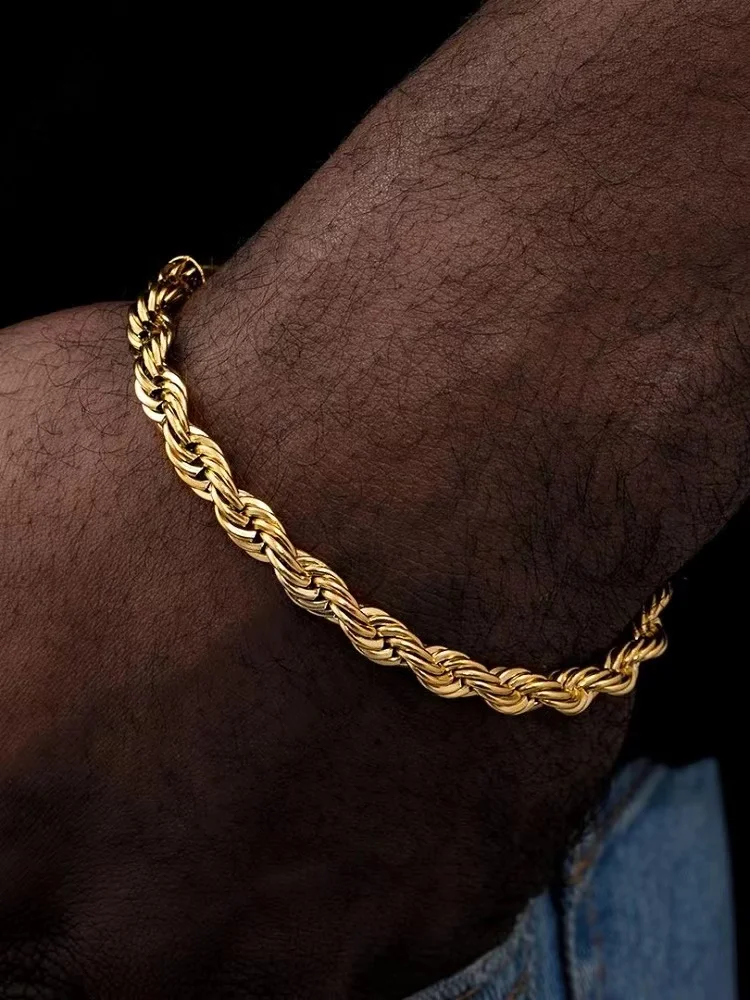 الهيب هوب روك 925 فضة تويست سل - مراجعة Men Accessories Chain And Bracelet وسعره