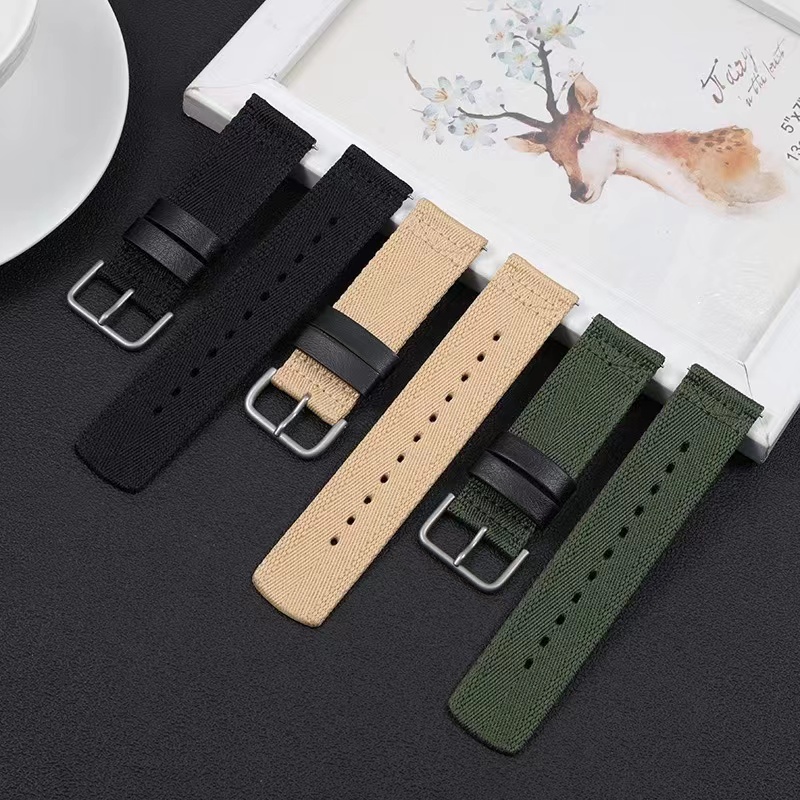 حزام ساعة من النايلون مقاس 22  - مراجعة Zulu Men Accessories وسعره