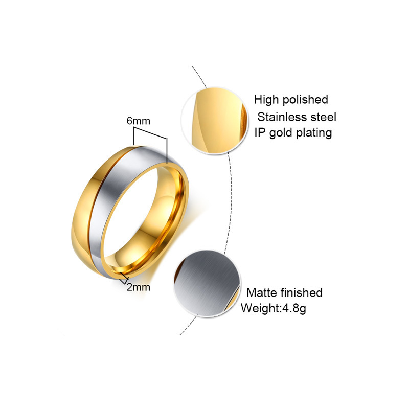 Vnox-خاتم زواج من الفولاذ المق - مراجعة Men Accessories For Wedding وسعره