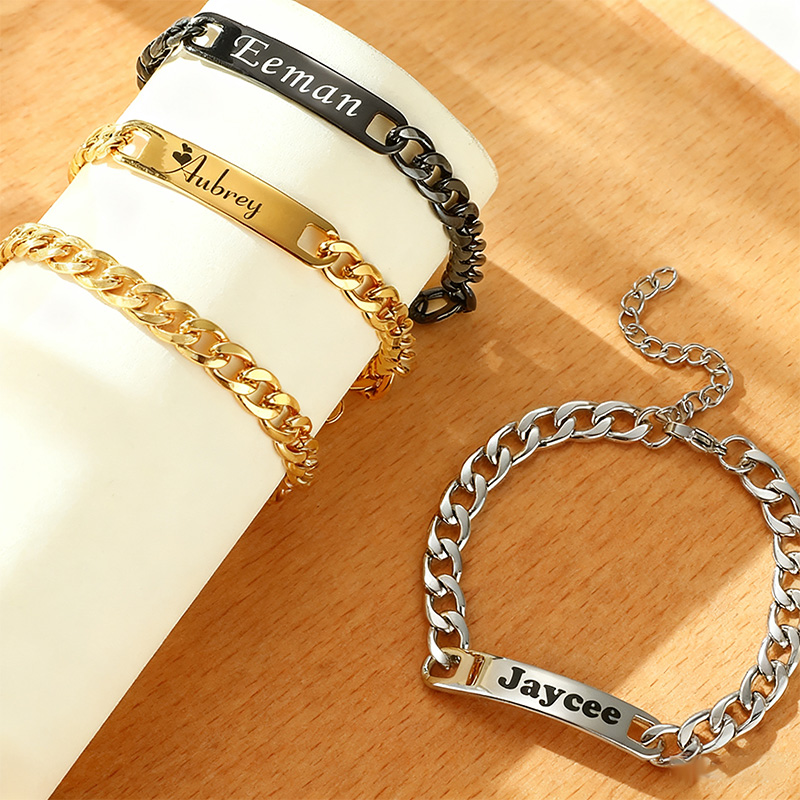 أساور وخواتم مخصصة من الفولاذ  - مراجعة Men'S Accessories Jewelry Bracelet وسعره