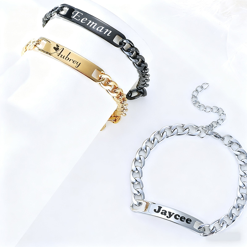 أساور وخواتم مخصصة من الفولاذ  - مراجعة Men'S Accessories Jewelry Bracelet وسعره