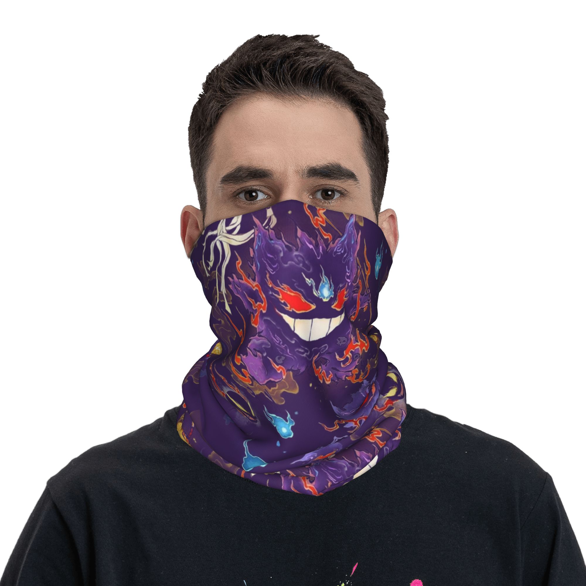 وشاح رقبة بوكيمون جينجار مخصص  - مراجعة Men Accessories For Neck وسعره