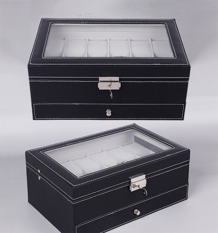 صناديق تخزين ساعات جلدية جديدة - مراجعة Men Accessories Organiser وسعره