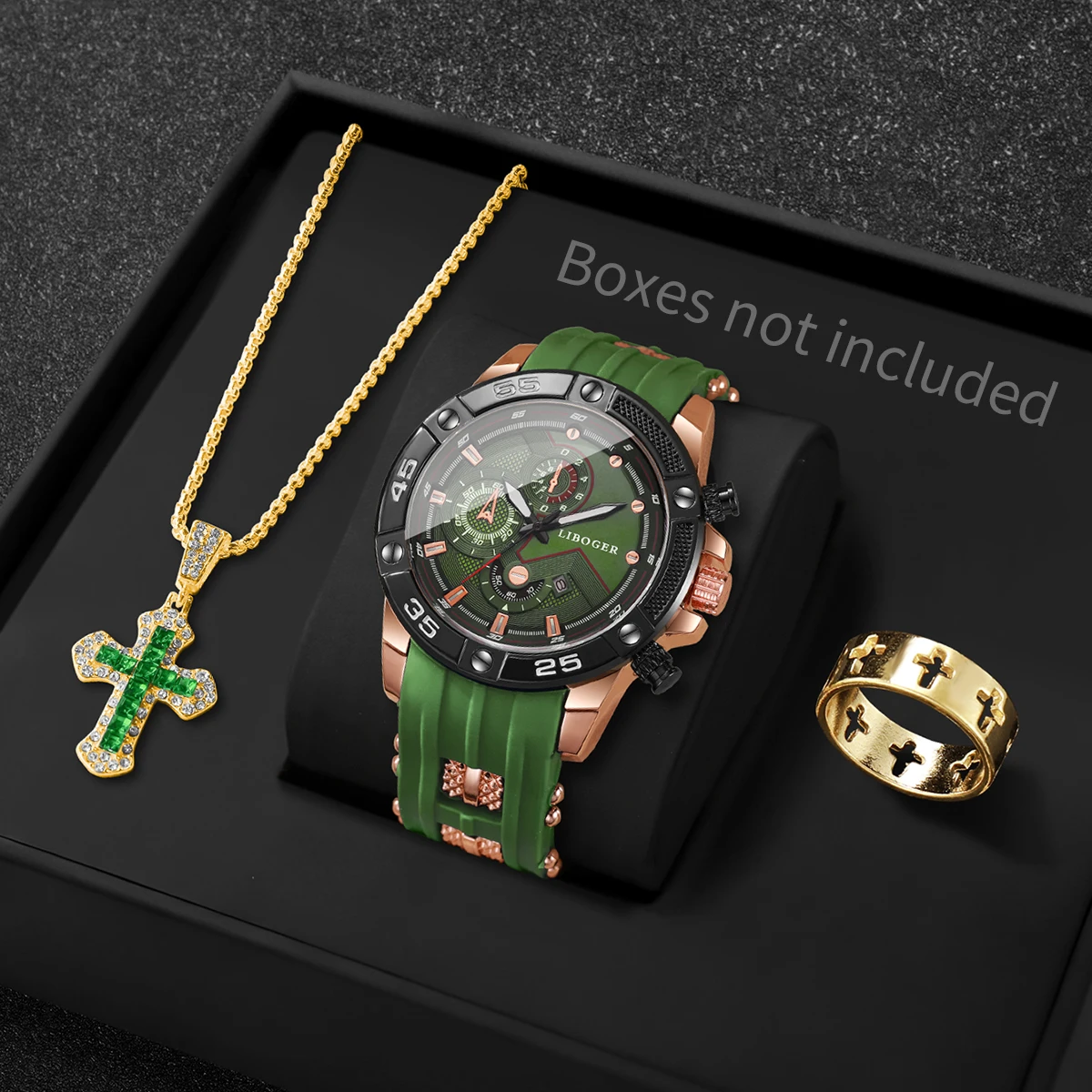 3 قطع ساعة رياضية رجالية أنيقة - مراجعة Men Accessories Gadgets وسعره