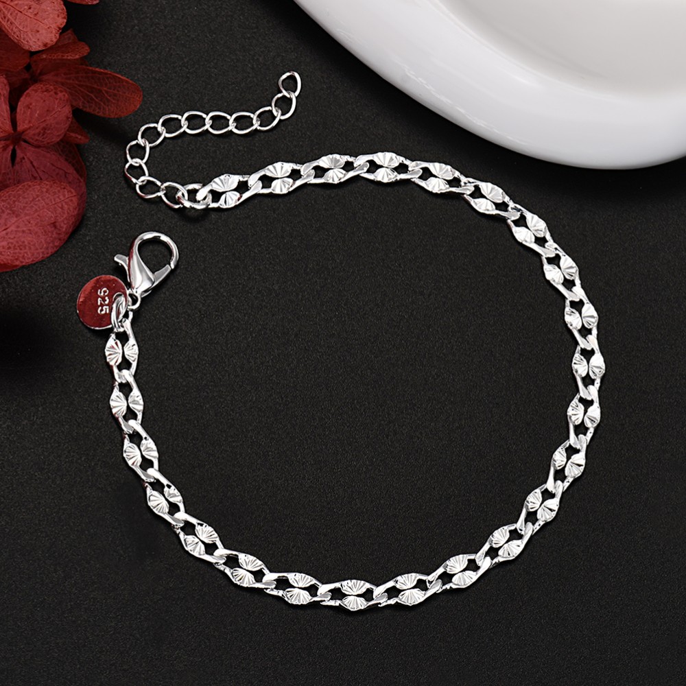 أساور سلسلة جميلة من الفضة الإ - مراجعة Men Accessories Chain And Bracelet وسعره