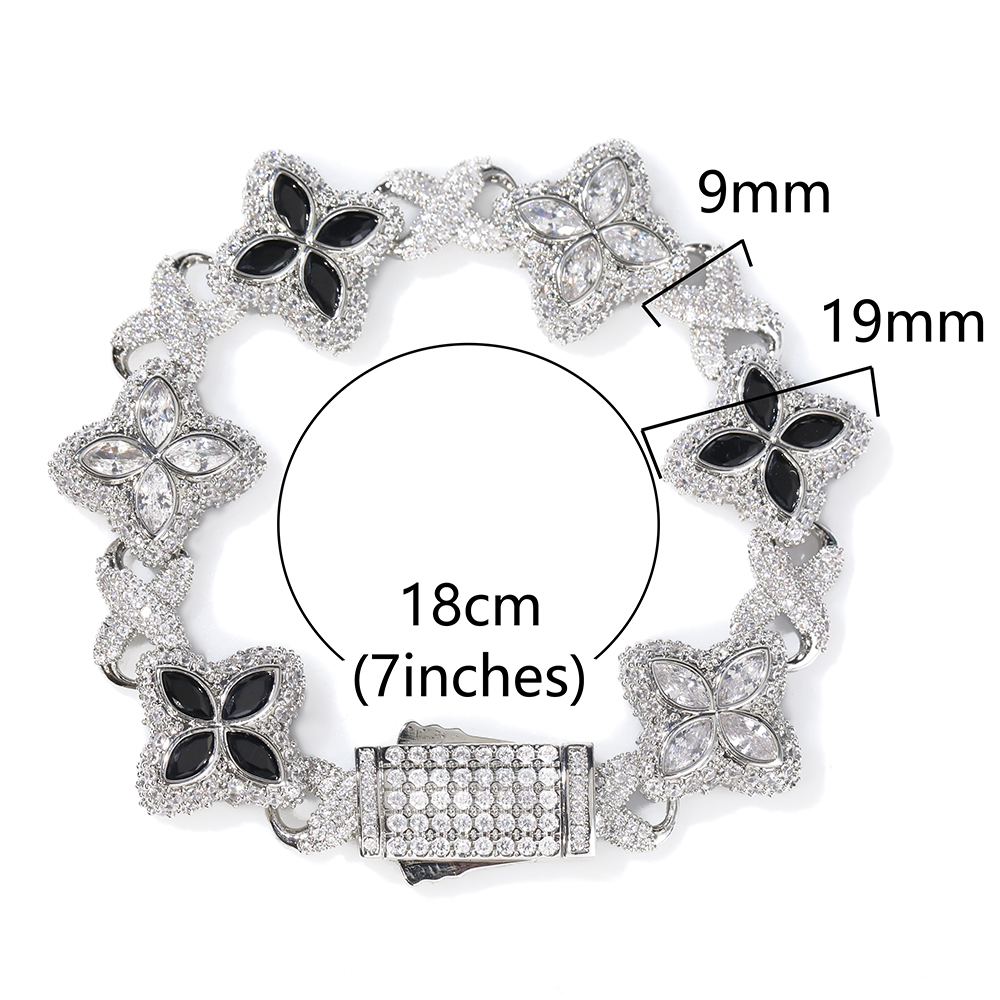 مثلج خارج Baguettecz الأزهار إ - مراجعة Men'S Accessories Jewelry Bracelet وسعره