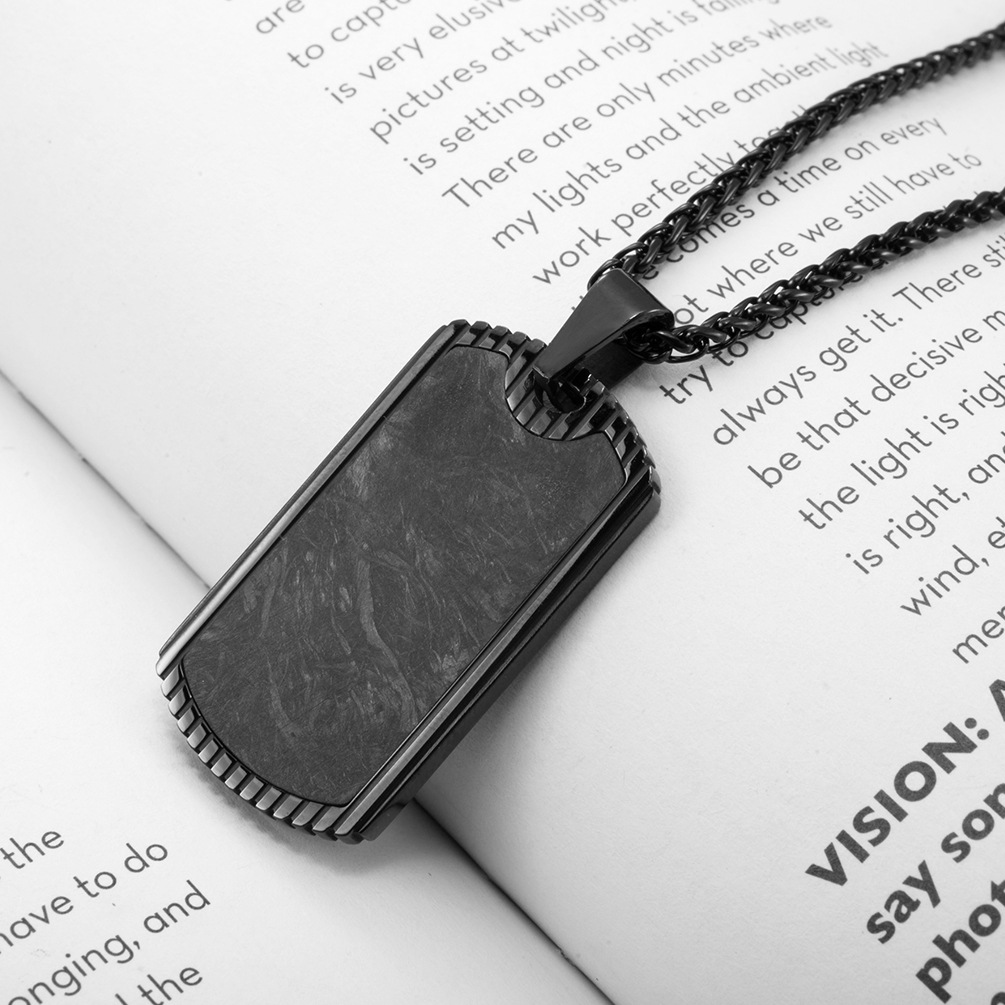 ألياف الكربون قلادة الفولاذ ال - مراجعة Men Accessories List وسعره